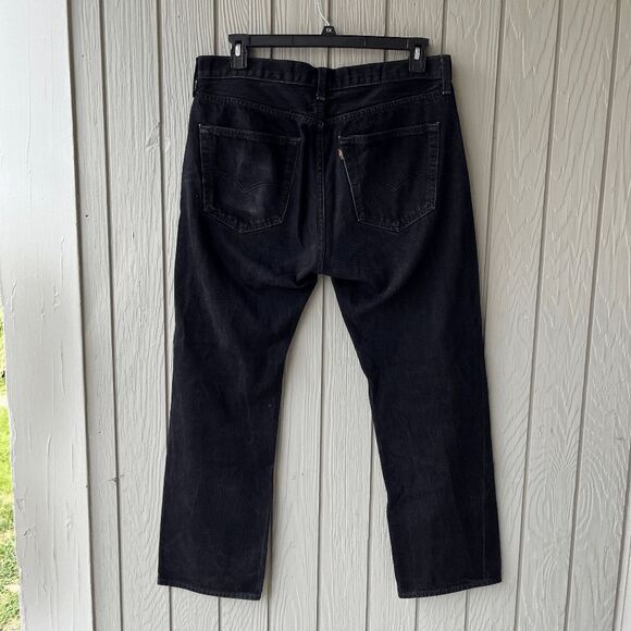 Levi’s 501 Black Jeans Men’s W36 L30 – Button Fly – Near New – Made 2021 - Picture 6 of 9